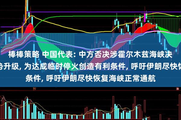 棒棒策略 中国代表: 中方否决涉霍尔木兹海峡决议草案避免了局势升级, 为达成临时停火创造有利条件, 呼吁伊朗尽快恢复海峡正常通航